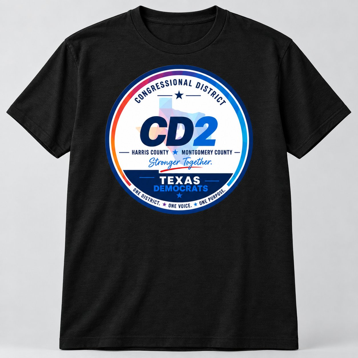 CD2 T-Shirt in Black, front